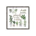Picture of Plants make me a happy _GroupedProduct_Square_Canvas_Framed_