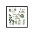 Picture of Plants make me a happy _GroupedProduct_Square_Canvas_Framed_