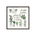 Picture of Plants make me a happy _GroupedProduct_Square_Canvas_Framed_