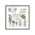 Picture of Plants make me a happy _GroupedProduct_Square_Canvas_Framed_