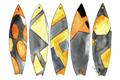 Picture of Colorful Surfboards _GroupedProduct_Rectangle_Landscape_Unframed_Print_Only_