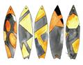 Picture of Colorful Surfboards _GroupedProduct_Rectangle_Landscape_Unframed_Print_Only_