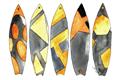 Picture of Colorful Surfboards _GroupedProduct_Rectangle_Landscape_Unframed_Print_Only_