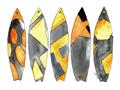 Picture of Colorful Surfboards _GroupedProduct_Rectangle_Landscape_Unframed_Print_Only_