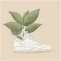 Picture of Plant Shoe Beige _GroupedProduct_Square_Unframed_Print_Only_