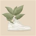 Picture of Plant Shoe Beige _GroupedProduct_Square_Unframed_Print_Only_