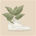 Picture of Plant Shoe Beige _GroupedProduct_Square_Unframed_Print_Only_