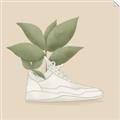 Picture of Plant Shoe Beige _GroupedProduct_Square_Unframed_Print_Only_