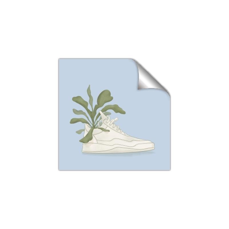 Picture of Plant Shoe Blue II _GroupedProduct_Square_Unframed_Print_Only_