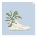 Picture of Plant Shoe Blue II _GroupedProduct_Square_Unframed_Print_Only_
