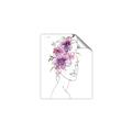 Picture of Purple and Pink Floral Figurative _GroupedProduct_Rectangle_Portrait_Unframed_Print_Only_