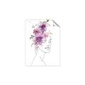 Picture of Purple and Pink Floral Figurative _GroupedProduct_Rectangle_Portrait_Unframed_Print_Only_