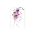 Picture of Purple and Pink Floral Figurative _GroupedProduct_Rectangle_Portrait_Unframed_Print_Only_