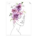 Picture of Purple and Pink Floral Figurative _GroupedProduct_Rectangle_Portrait_Unframed_Print_Only_