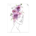 Picture of Purple and Pink Floral Figurative _GroupedProduct_Rectangle_Portrait_Unframed_Print_Only_