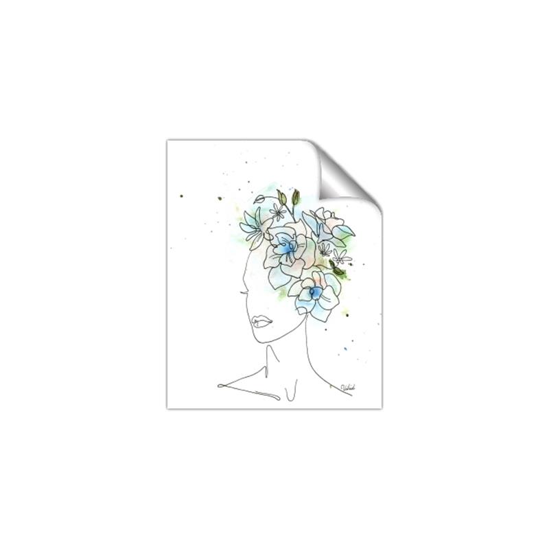 Picture of Green Floral Figurative _GroupedProduct_Rectangle_Portrait_Unframed_Print_Only_