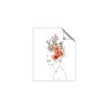 Picture of Orange Floral Figurative _GroupedProduct_Rectangle_Portrait_Unframed_Print_Only_