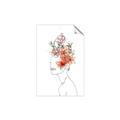 Picture of Orange Floral Figurative _GroupedProduct_Rectangle_Portrait_Unframed_Print_Only_