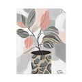 Picture of Color Block Plants II _GroupedProduct_Rectangle_Portrait_Unframed_Print_Only_