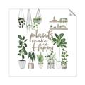 Picture of Plants make me a happy _GroupedProduct_Square_Unframed_Print_Only_