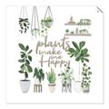 Picture of Plants make me a happy _GroupedProduct_Square_Unframed_Print_Only_
