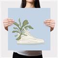 Picture of Plant Shoe Blue II _GroupedProduct_Square_Canvas_