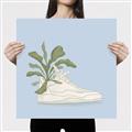 Picture of Plant Shoe Blue II _GroupedProduct_Square_Canvas_