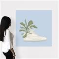 Picture of Plant Shoe Blue II _GroupedProduct_Square_Canvas_