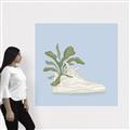 Picture of Plant Shoe Blue II _GroupedProduct_Square_Canvas_