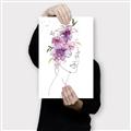 Picture of Purple and Pink Floral Figurative _GroupedProduct_Rectangle_Portrait_Canvas_