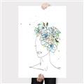 Picture of Green Floral Figurative _GroupedProduct_Rectangle_Portrait_Canvas_