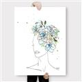 Picture of Green Floral Figurative _GroupedProduct_Rectangle_Portrait_Canvas_