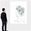 Picture of Green Floral Figurative _GroupedProduct_Rectangle_Portrait_Canvas_