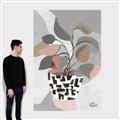 Picture of Color Block Plants I  _GroupedProduct_Rectangle_Portrait_Canvas_