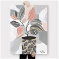 Picture of Color Block Plants II _GroupedProduct_Rectangle_Portrait_Canvas_