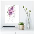 Picture of Purple and Pink Floral Figurative _GroupedProduct_Rectangle_Portrait_Canvas_