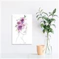 Picture of Purple and Pink Floral Figurative _GroupedProduct_Rectangle_Portrait_Canvas_