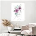 Picture of Purple and Green Flroal Figurative _GroupedProduct_Rectangle_Portrait_Canvas_