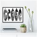 Picture of B&W Surfboards _GroupedProduct_Rectangle_Landscape_Canvas_Framed_