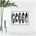 Picture of B&W Surfboards _GroupedProduct_Rectangle_Landscape_Canvas_Framed_