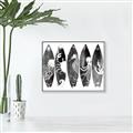 Picture of B&W Surfboards _GroupedProduct_Rectangle_Landscape_Canvas_Framed_