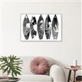 Picture of B&W Surfboards _GroupedProduct_Rectangle_Landscape_Canvas_Framed_