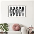 Picture of B&W Surfboards _GroupedProduct_Rectangle_Landscape_Canvas_Framed_