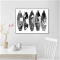 Picture of B&W Surfboards _GroupedProduct_Rectangle_Landscape_Canvas_Framed_