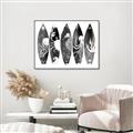 Picture of B&W Surfboards _GroupedProduct_Rectangle_Landscape_Canvas_Framed_