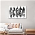 Picture of B&W Surfboards _GroupedProduct_Rectangle_Landscape_Canvas_Framed_