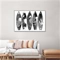 Picture of B&W Surfboards _GroupedProduct_Rectangle_Landscape_Canvas_Framed_
