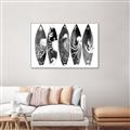 Picture of B&W Surfboards _GroupedProduct_Rectangle_Landscape_Canvas_Framed_