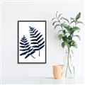 Picture of Two Blue Ferns _GroupedProduct_Rectangle_Portrait_Canvas_Framed_