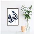 Picture of Two Blue Ferns _GroupedProduct_Rectangle_Portrait_Canvas_Framed_
